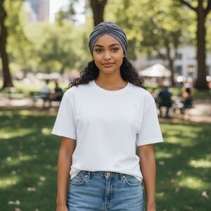 ( KITSCH) Chic Gray Turban hat